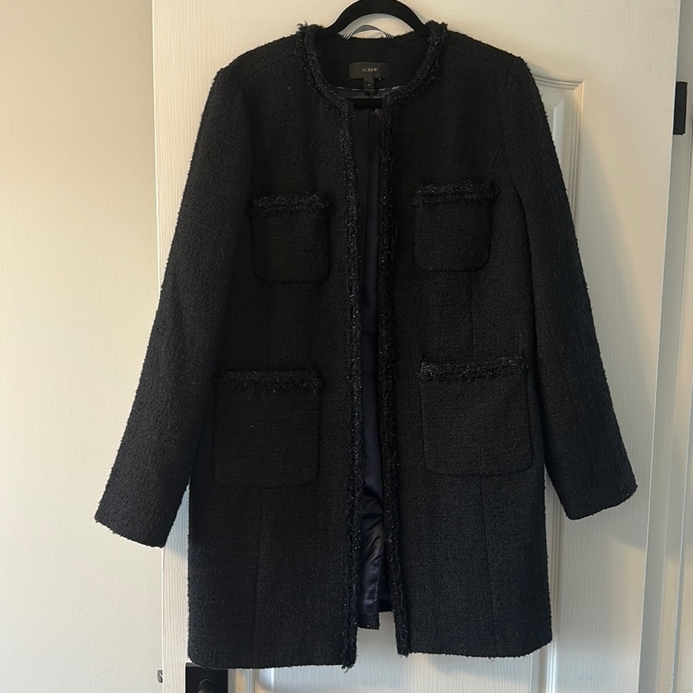 Wool blend J Crew Tweed Coat